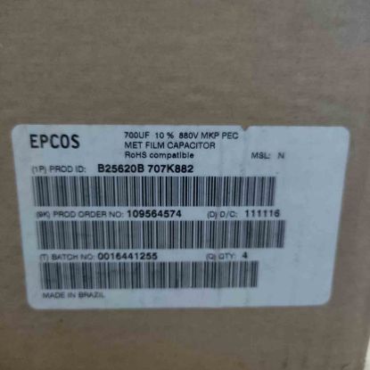 Picture of B25620B707K882 700UF 880V 116x95mm CAPACITOR