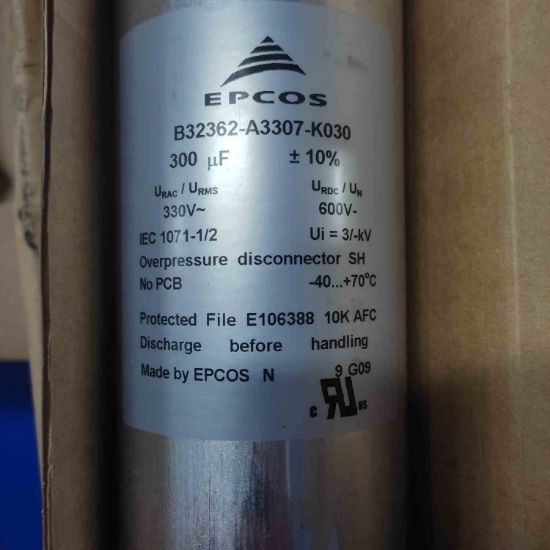 Picture of B32362A3307K30 300UF 330VAC CAPACITOR