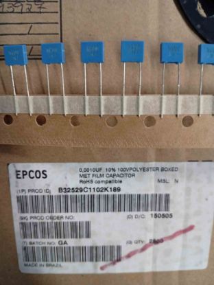Picture of B32529C1102K189 1000PF 100V 5mm CAPACITOR