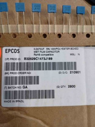 Picture of B32529C1473J189  0.047UF 100V 5mm CAPACITOR