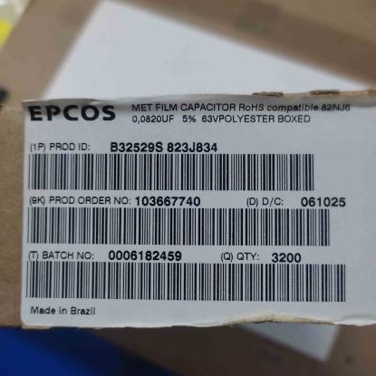 Picture of B32529S823J834  0.082UF 63V 5mm CAPACITOR
