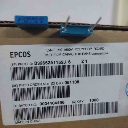 Picture of B32652A1152J6Z1 1.5NF 2000V CAPACITOR