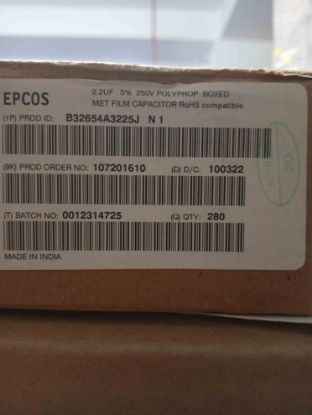 Picture of B32654A3225J 2.2uF 250V 27,5mm CAPACITOR
