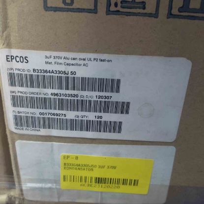 Picture of B33364A3305J50 3UF 370V CAPACITOR