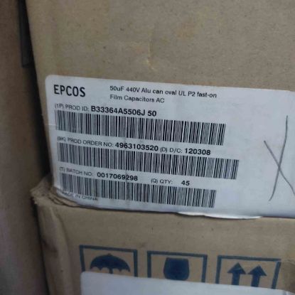 Picture of B33364A5506J50 50MF 440VAC MOTOR RUN CAPS. CAPACITOR