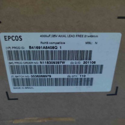 Picture of B41691A5408Q001 4000mf 25V AX. 20X49MM CAPACITOR