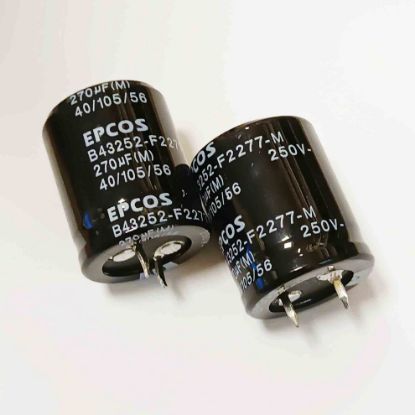 Picture of B43252F2277M 270UF 250V 25x32mm 105 CAPACITOR