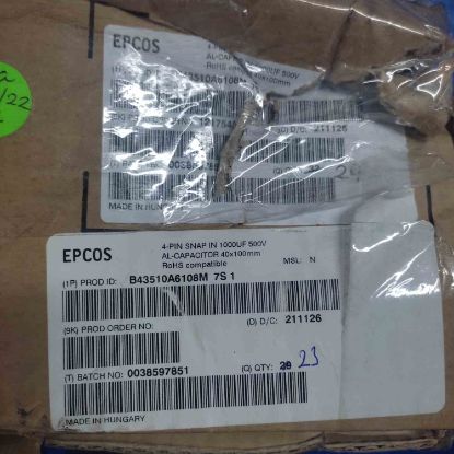 Picture of B43510A6108M7S1 1000UF 500V 4PIN CAPACITOR