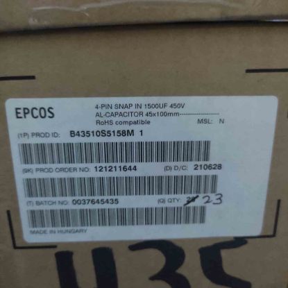 Picture of B43510S5158M1 1500UF 400V 4PIN CAPACITOR