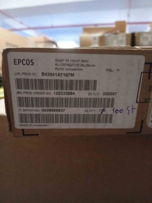 Picture of B43541A7107M 100UF 550V 25x35mm 2PIN CAPACITOR
