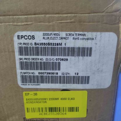 Picture of B43550S5228M1 2200UF 400V CAPACITOR