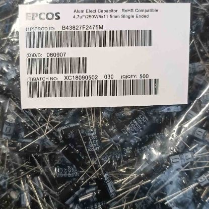 Picture of B43827F2475M 4.7UF 250V CAPACITOR