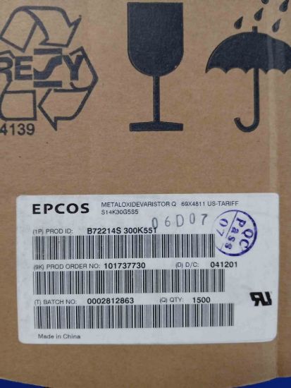 Picture of B72214S300K551 VARISTOR 