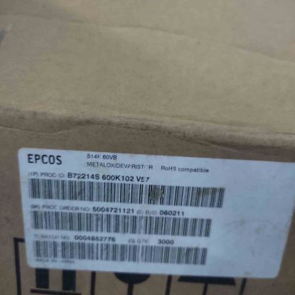 Picture of B72214S600K102V57 14mm 60V 7.5mm VDR