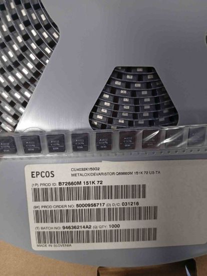 Picture of B72660M151K72 VARISTOR 151K72 150VAC 10% 4032mm