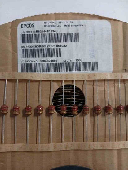 Picture of B82144F1224J 220UH %5 RF inductors - Leaded HF CHOKE