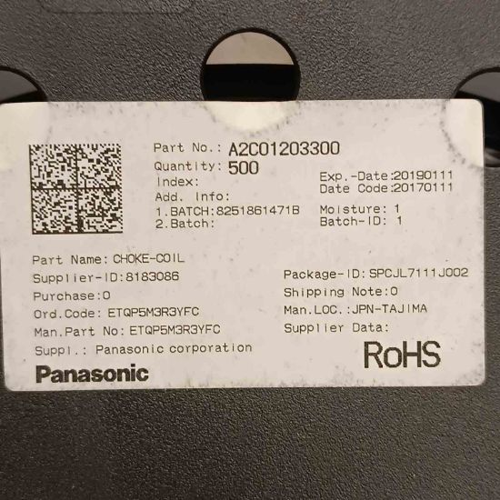 Picture of ETQP5M3R3YFC 3.3UH 5.1A INDUCTOR