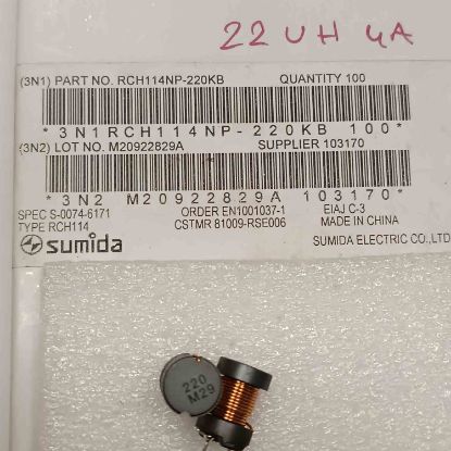 Picture of RCH114NP-220KB 22UH 4A INDUCTOR