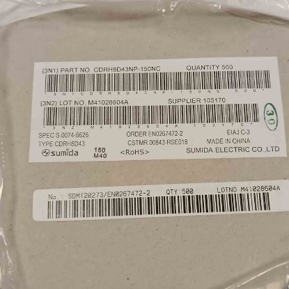 Picture of CDRH8D43NP-150NC 15UH 2.3A 8.3x8.3x4.5 INDUCTOR