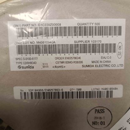 Picture of CDRH8D43NP-220NC 22UH 1.8A 8.3x8.3x4.5 INDUCTOR