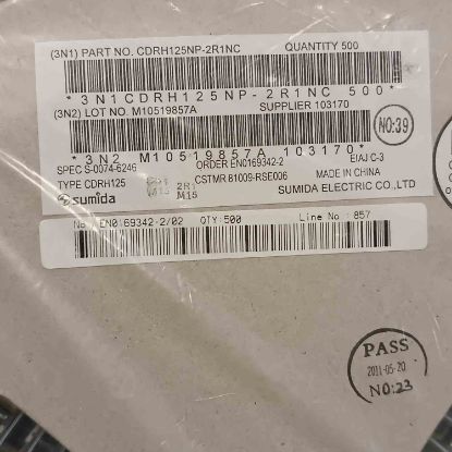 Picture of CDRH125NP-2R1NC 2R1 7A 12.3x12.3x6 INDUCTOR