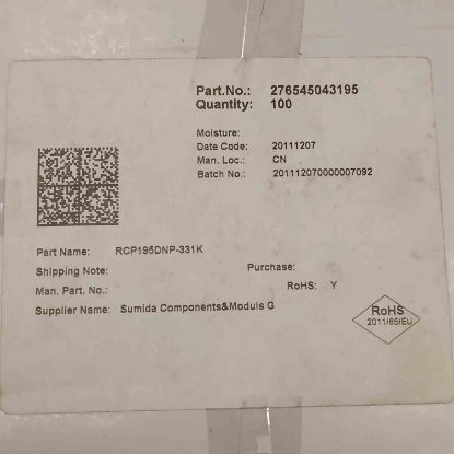 Picture of RCP195DNP-331K 330UH 0,54A 10,5x9,5 INDUCTOR