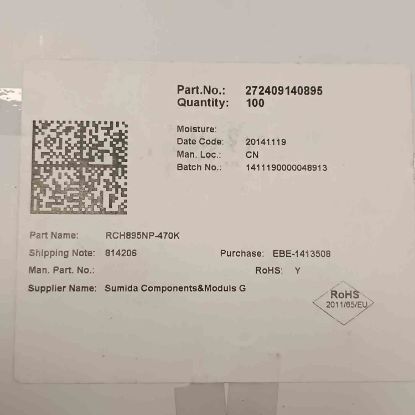Picture of RCH895NP-470K 47UH 1.3A 9.5x7.8 INDUCTOR