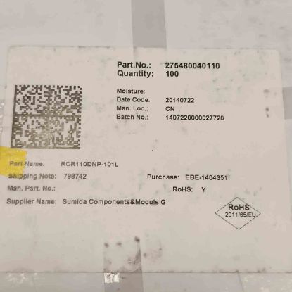 Picture of RCR110DNP-101L 100uH 1,08A INDUCTOR