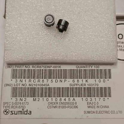Picture of RCR875DNP-681K 680uH 0,28A 8.3x8.3x7.5 INDUCTOR