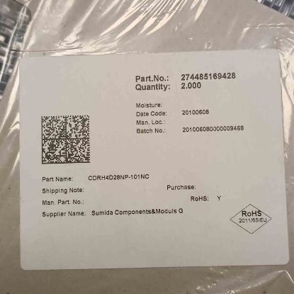 Picture of CDRH4D28NP-101NC 100uH 0.29A 5x5x3 INDUCTOR