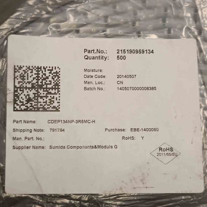 Picture of CDEP134NP-3R6MC-H 3,6uH 7,5A 100KHz INDUCTOR