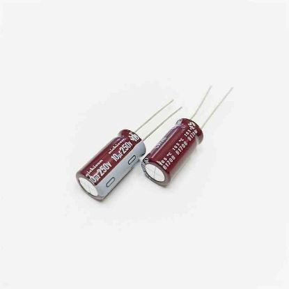 Picture of 10MF 250V 10x20 105 CAPACITOR