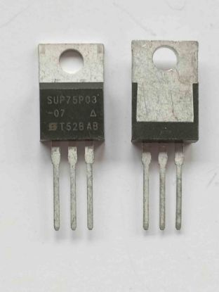 Picture of SUP75P03-07 75A 30V TO220 TRANSISTOR