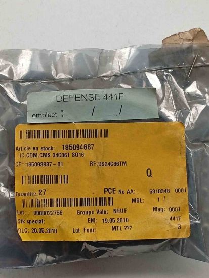 Picture of DS34C86TM IC