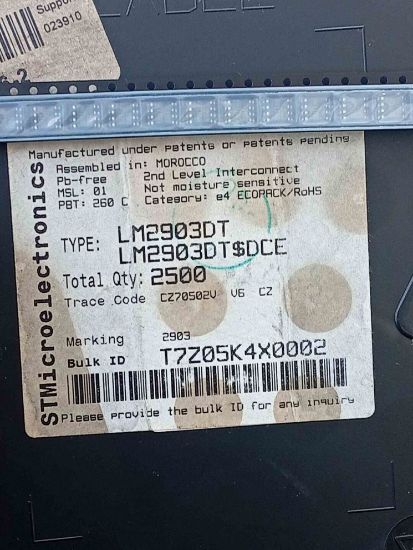 Picture of LM2903DT IC