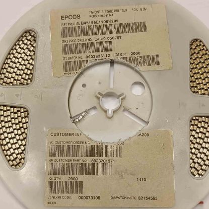 Picture of B45196E1106K209 10UF 6.3V  CAPACITOR