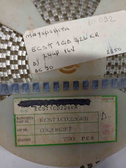 Picture of ECST1CD226KR 22MF 16V C smd CAPACITOR