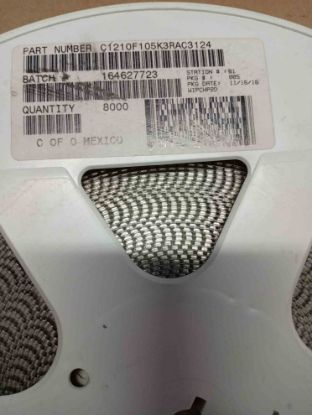 Picture of C1210F105K3RAC3124   4700PF 603  CAPACITOR