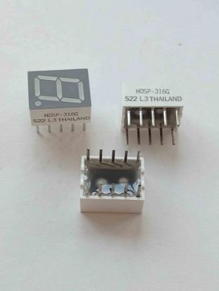 Picture of HDSP-316G  7 SEGMENT 10mm DISPLAY