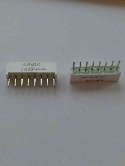 Picture of HLMP-2550 LED Bars & Arrays Green 1 Elemt 2.2 V 50 mcd