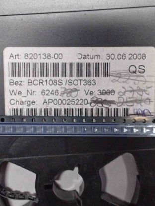 Picture of BCR108E6327 TRANSISTOR