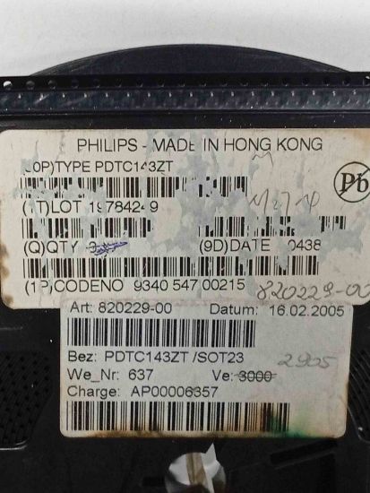 Picture of PDTC143ZT TRANSISTOR