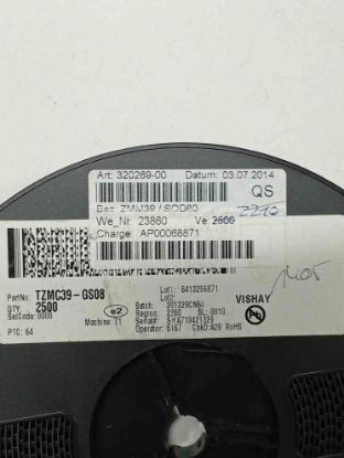 Picture of TZMC39-GS08 39V SOD80 DIODE