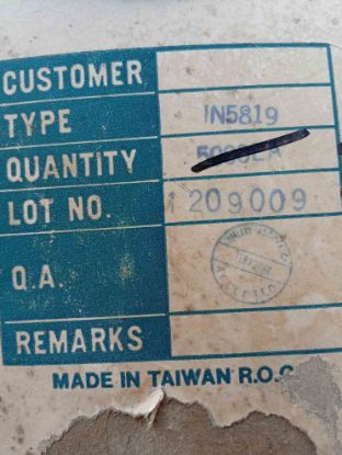 Picture of 1N5819 40V 1A DIODE
