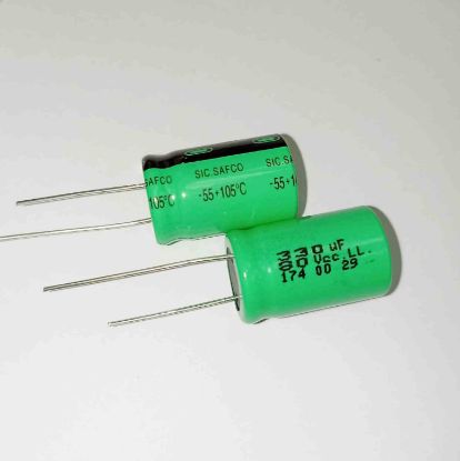 Picture of 330uF 80V 15x25 105 CAPACITOR