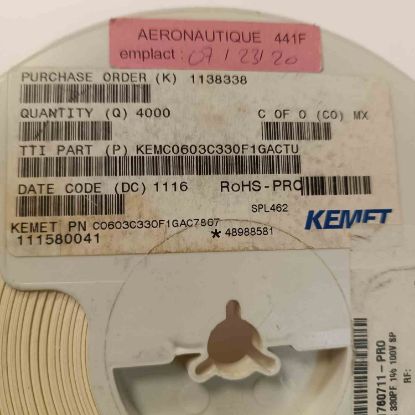 Picture of 0603C0G330PF-100V 330PF 100V 603 CAPACITOR