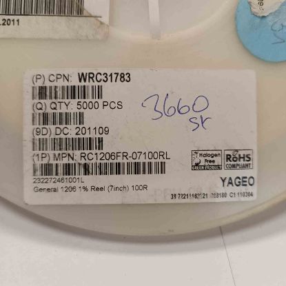 Picture of RC1206FR-07100R 100R 1206 RESISTOR