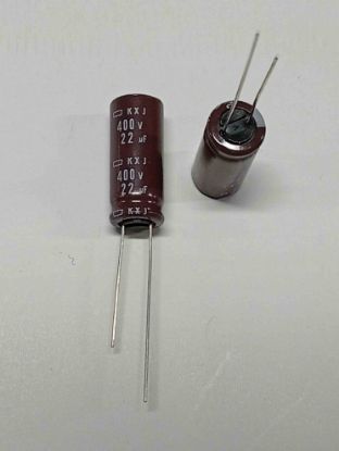 Picture of KXJ400VB22M 22UF 400V 10x25mm 105 CAPACITOR