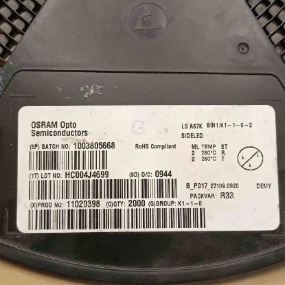 Picture of LSA67K-K1-1  RED  SIDELED OPTO