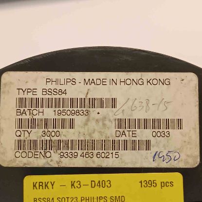 Picture of BSS84 SOT23 TRANSISTOR